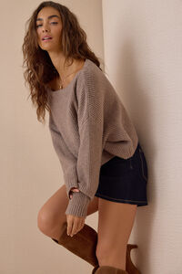 Chandler Ribbed Boatneck Crop Sweater - Altar'd State