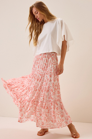 Elise Floral Maxi Skirt - Altar'd State - 