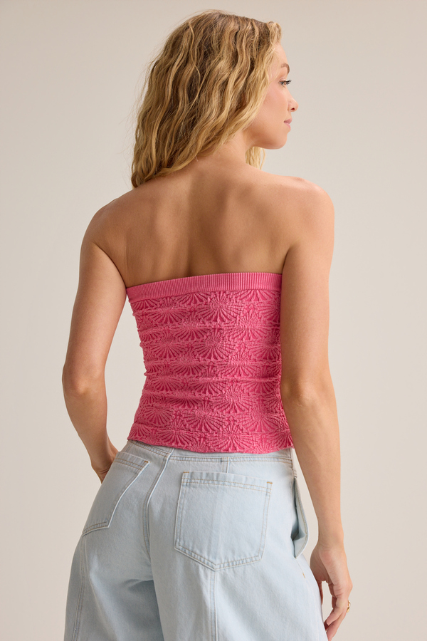 Blaire Seamless Floral Tube Top Detail 5 - Altar'd State