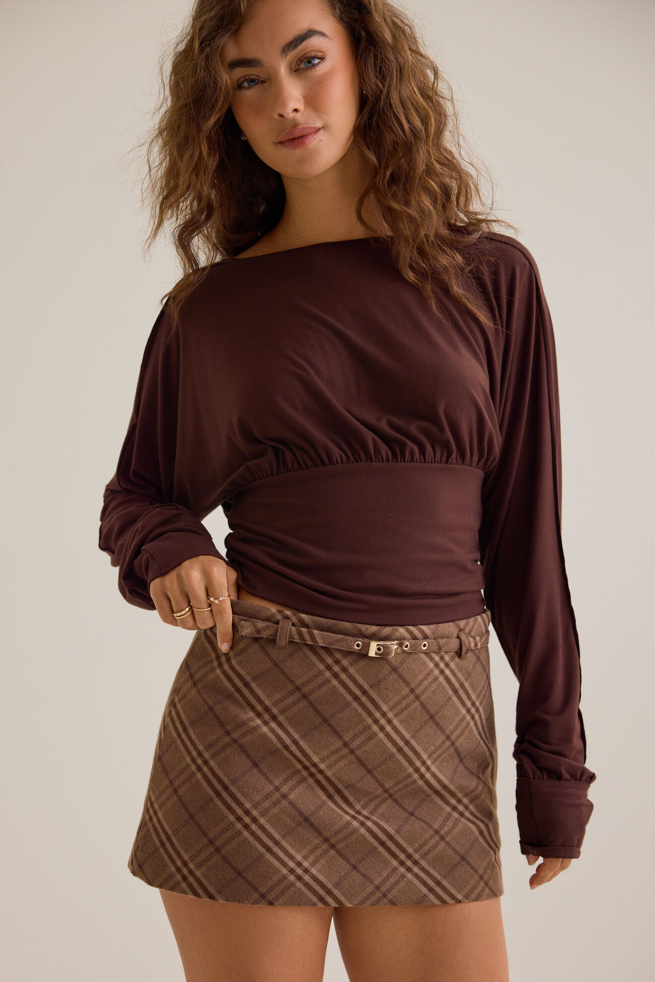 Blaire Plaid Mini Skirt