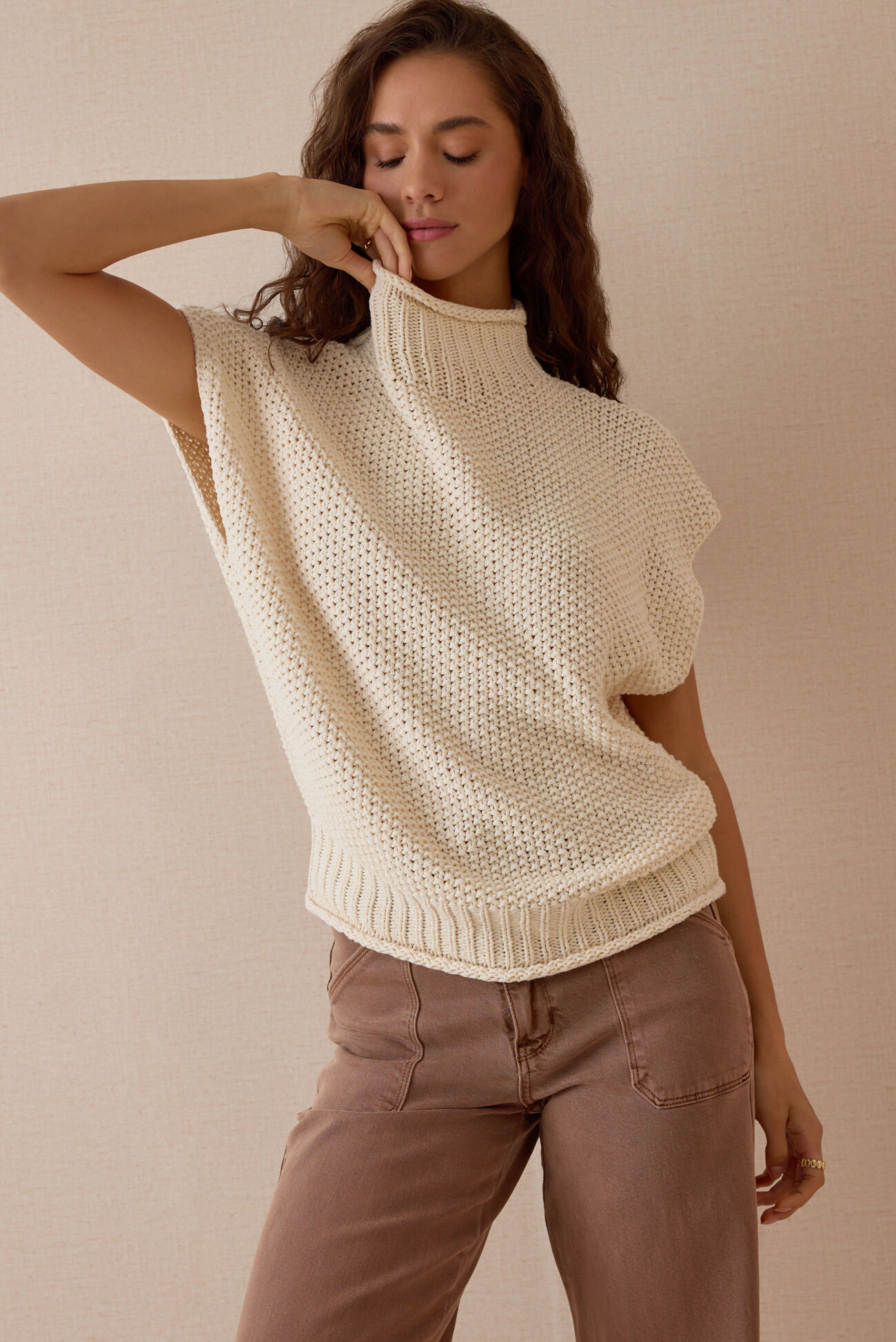 Amelie Open Knit Vest