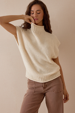 Amelie Open Knit Vest - Altar'd State - 