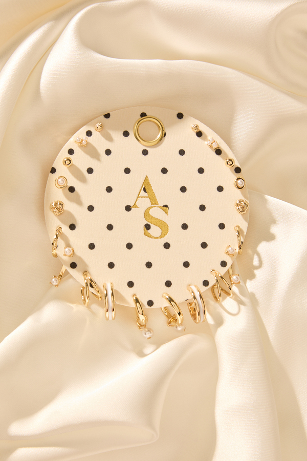 Polka Dot 10K Earring Set Detail 2 - Altar'd State