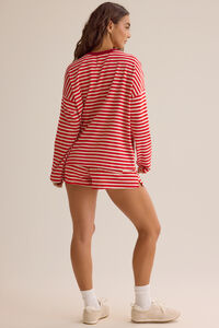 Reese Stripe Lounge Top Detail 7 - Altar'd State