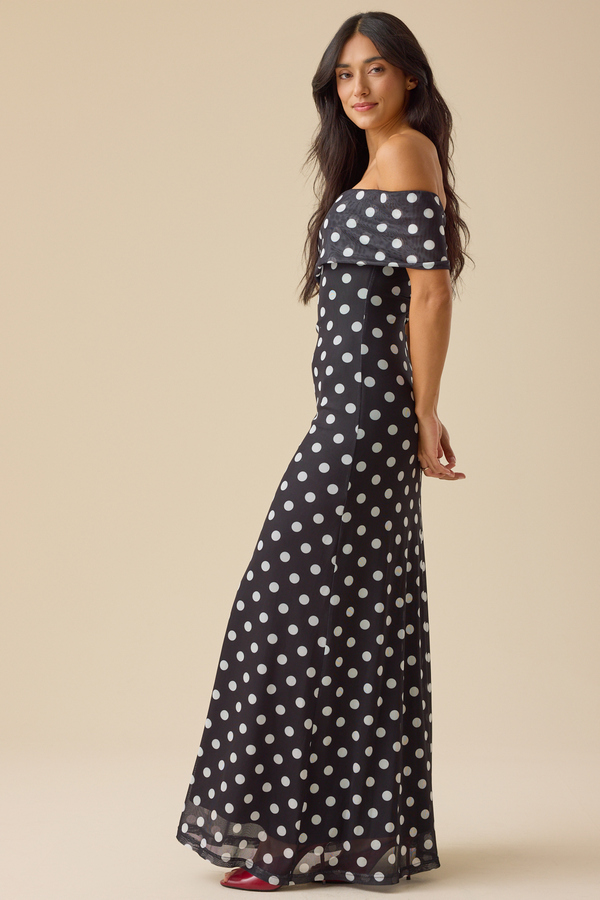 Winnie Mesh Maxi Dress Detail 2 - Altar'd State