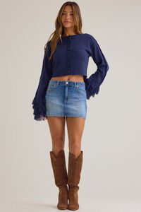 Zoe Denim Mini Skirt - Altar'd State