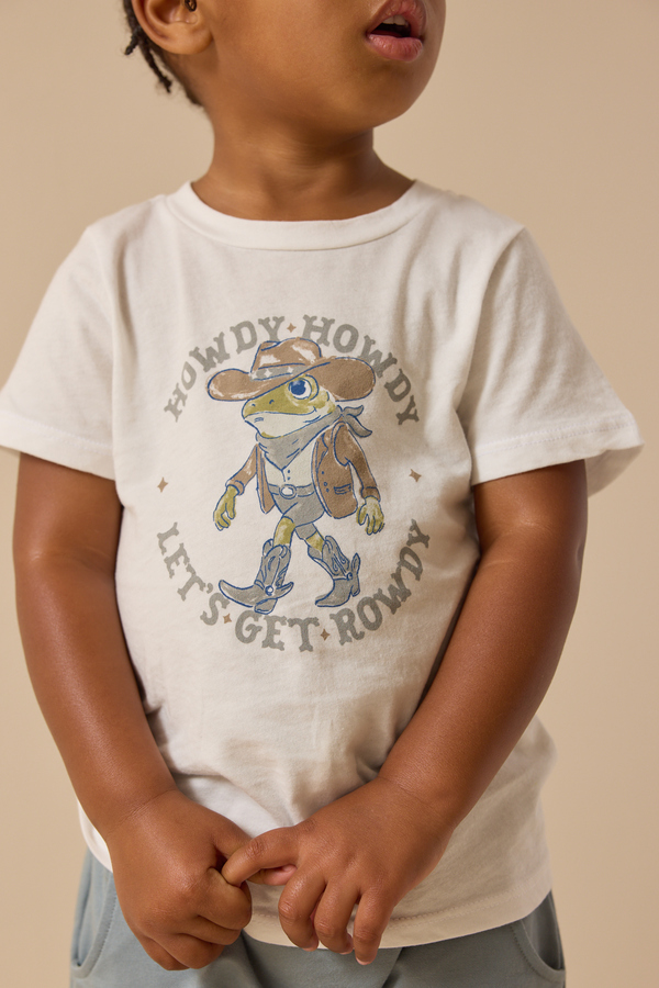 Howdy Rowdy Frog Tee Detail 2 - Altar'd State