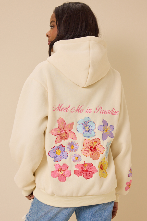 Meet Me In Paradise Hoodie Detail 2 - Altar'd State