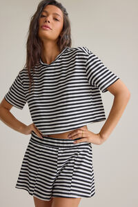 Nyra Stripe Relaxed Top Detail 2 - Altar'd State