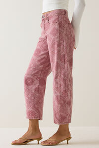 Kerstin High Rise Bandana Barrel Pants Detail 3 - Altar'd State