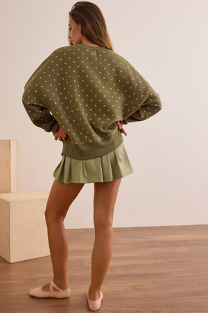 Peak Polka Dot Crew Neck - Altar'd State - 