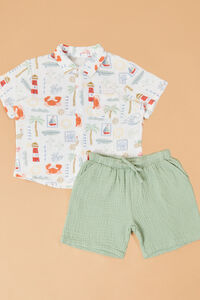 Club Mediterranean Short Sleeve Set - Altar'd State