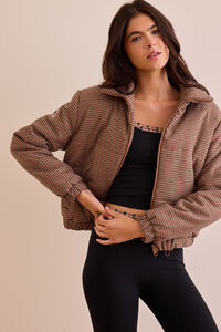 Breeze Herringbone Puffer Jacket - Altar'd State