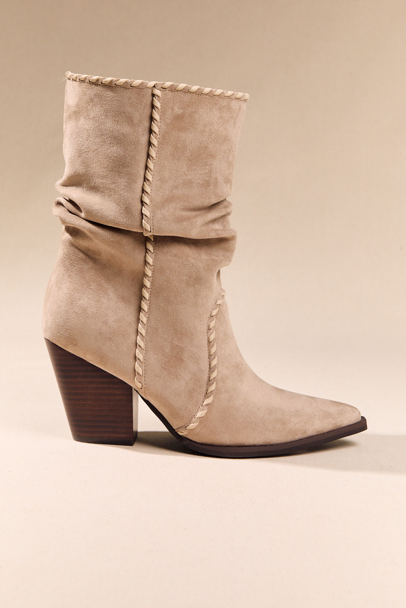 Aria Scrunched Whip Stitch Boot