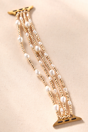 Pearl Beaded Stretch Watch Band - Altar'd State - 