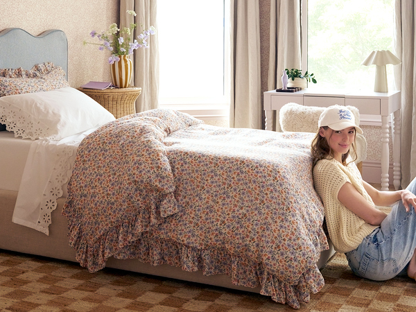 Bree Floral Cotton Duvet Cover - Altar'd State - 