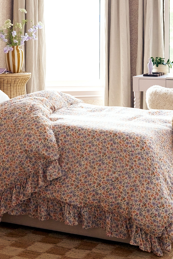 Bree Floral Cotton Duvet Cover Detail 2 - Altar'd State