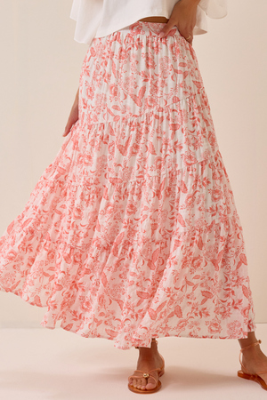 Elise Floral Maxi Skirt - Altar'd State - 