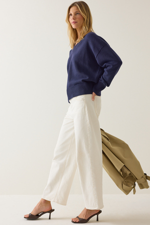 Raya V-Neck Pullover Sweater - Altar'd State - 
