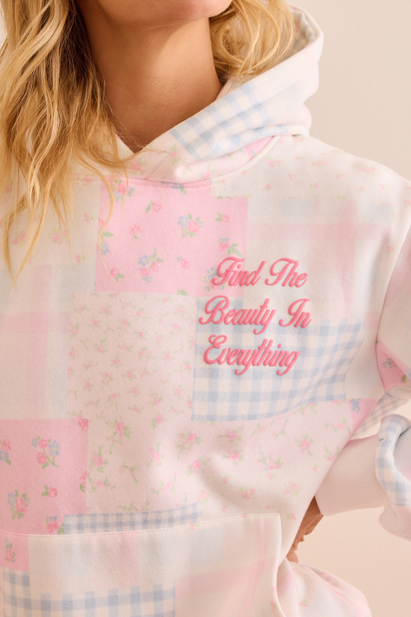 Find The Beauty Patchwork Hoodie Detail 5 - Altar'd State