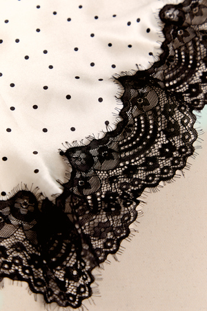 Midnight Lace Polka Dot Scarf - Altar'd State - 