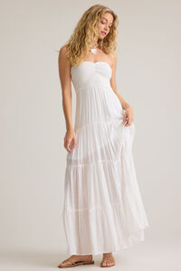 Jane Strapless Tiered Maxi Dress Detail 2 - Altar'd State