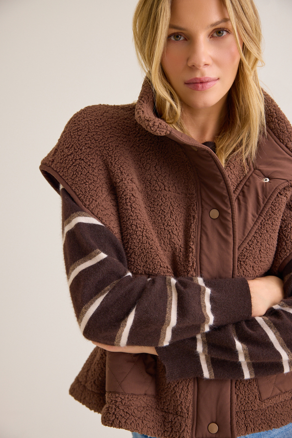 Kaia Sherpa Vest - Altar'd State