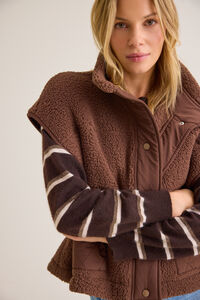 Kaia Sherpa Vest - Altar'd State