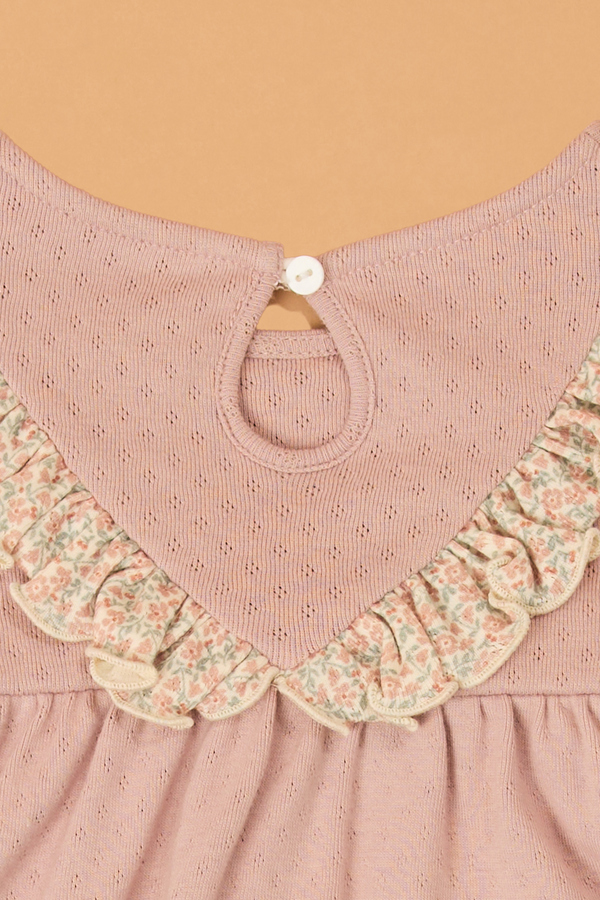 Kate Floral Pointelle Dress Detail 4 - Altar'd State