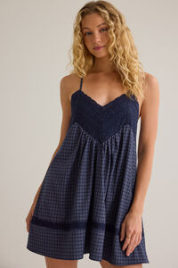 Jane Plaid Mini Dress Detail 2 - Altar'd State