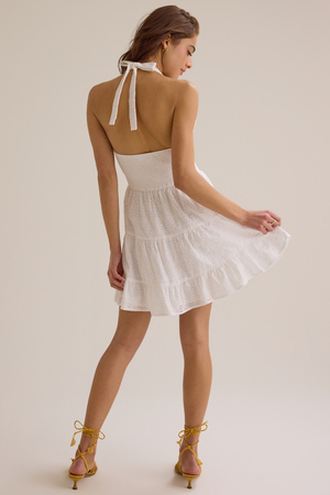 Quinta Eyelet Mini Dress - Altar'd State