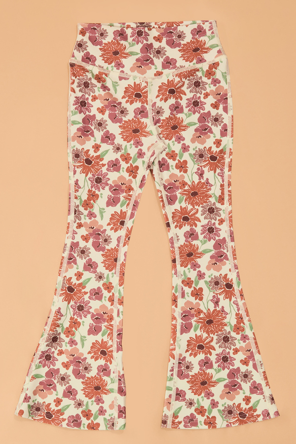 Leah Floral Flare Legging Detail 4 - Altar'd State