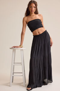Tate Tiered Flowy Maxi Skirt - Altar'd State