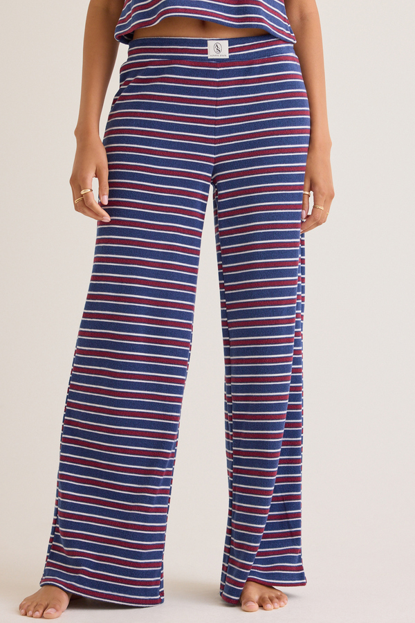 Channing Striped Brushed Rib Lounge Pant Detail 2 - Altar'd State