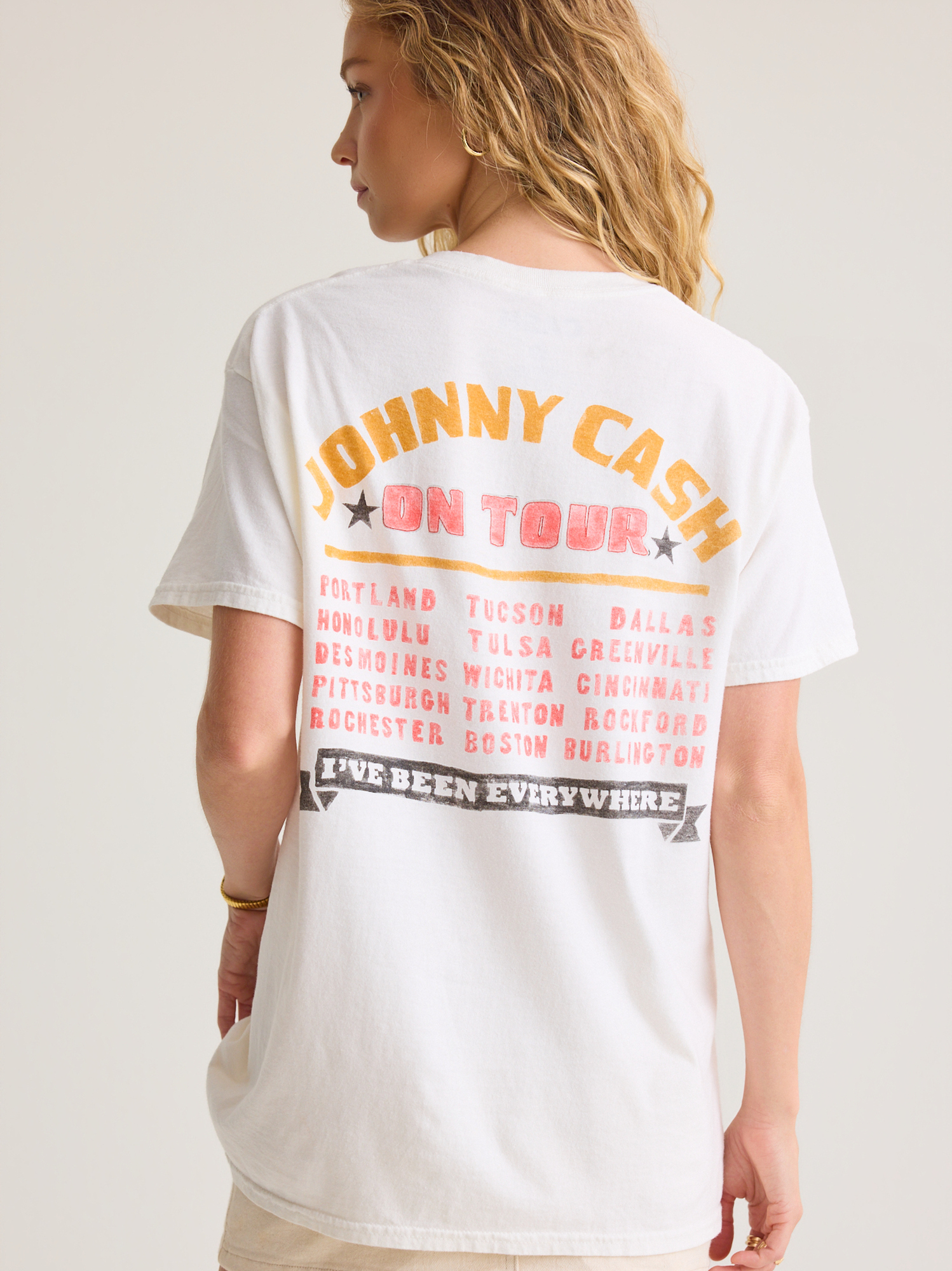 Johnny Cash Graphic Tee in Ivory Multi | Altar'd State