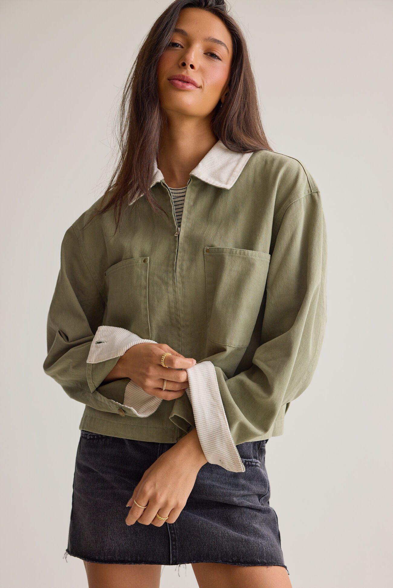 Jayden Cropped Trucker Jacket