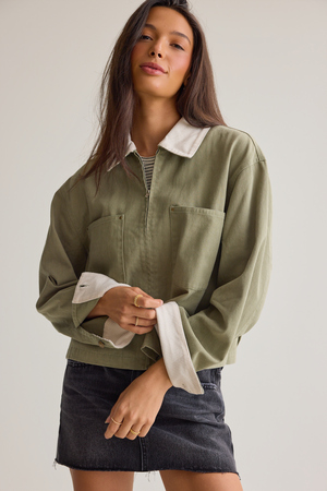 Jayden Cropped Trucker Jacket - Altar'd State - 