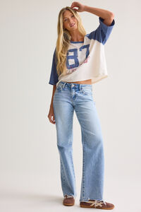 New York 87 Raglan Tee Detail 2 - Altar'd State