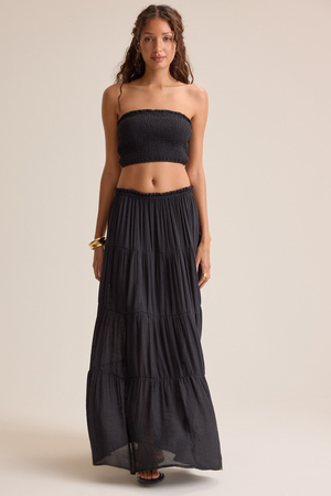 Tate Tiered Flowy Maxi Skirt - Altar'd State - 