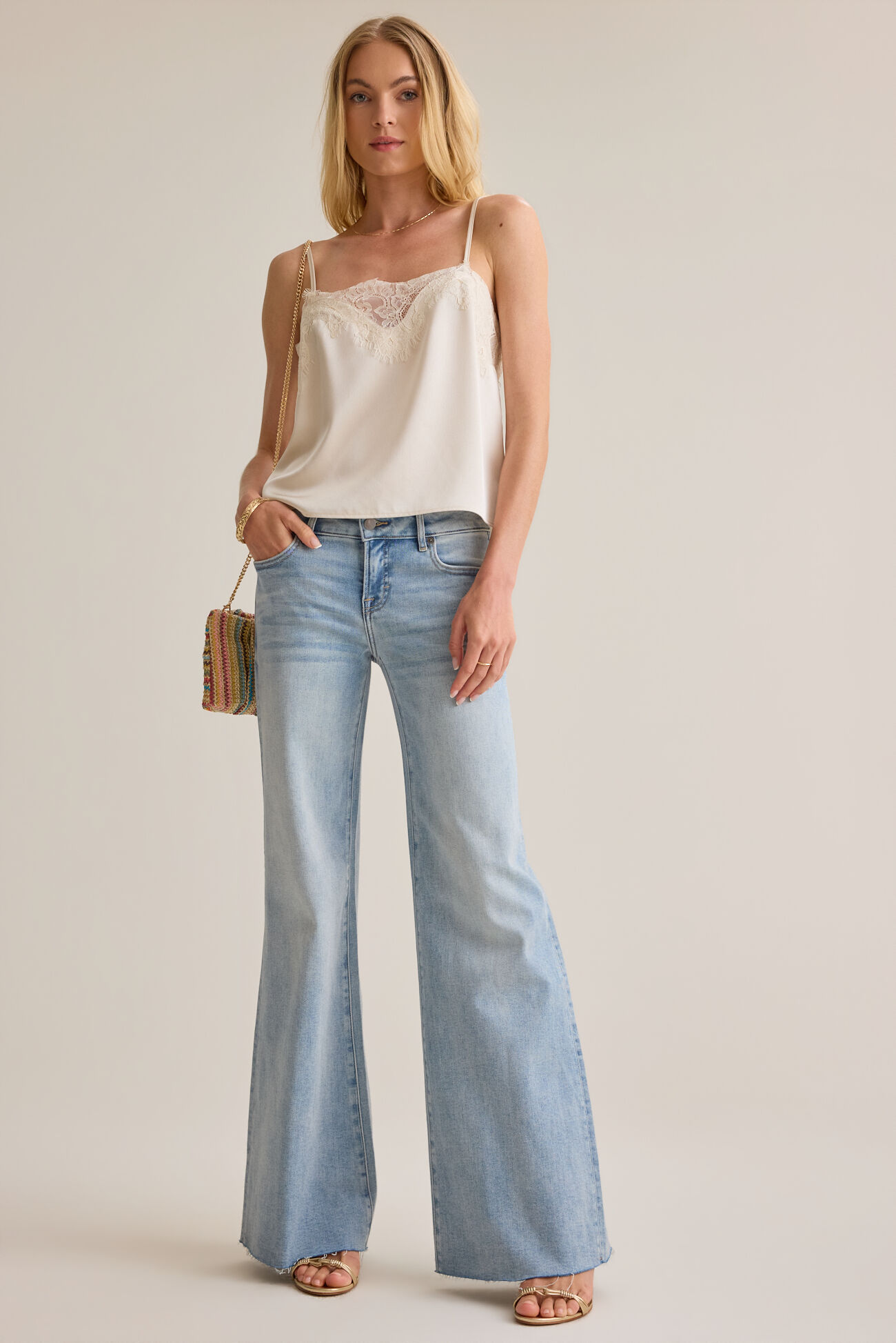 Lucie Low Rise Relaxed Flare Jeans
