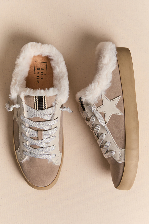 Pinah Sherpa Sneakers Detail 3 - Altar'd State