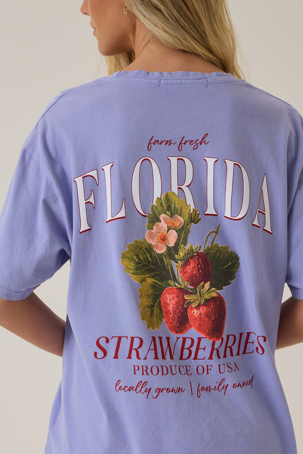 Florida Floral Oversized Tee Detail 2 - Altar'd State
