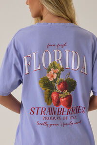 Florida Floral Oversized Tee Detail 2 - Altar'd State