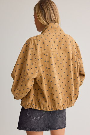 Fiona Polka Dot Funnel Jacket - Altar'd State - 