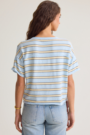 Dylane Striped Knit Tee - Altar'd State - 