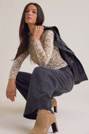 Roxy Leopard Fitted Top - Altar'd State