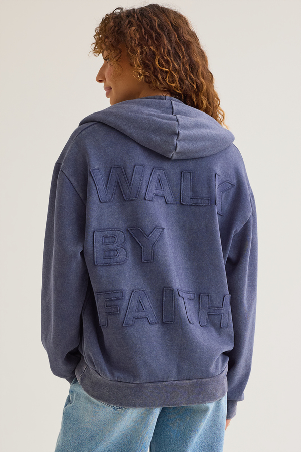 Walk by Faith Hoodie Detail 2 - Altar'd State