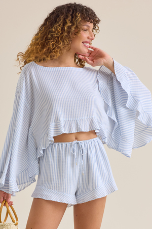 Radda Stripe Boho Top - Altar'd State - 