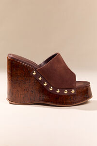 Dalle Suede Wedges by Schutz Detail 3 - Altar'd State