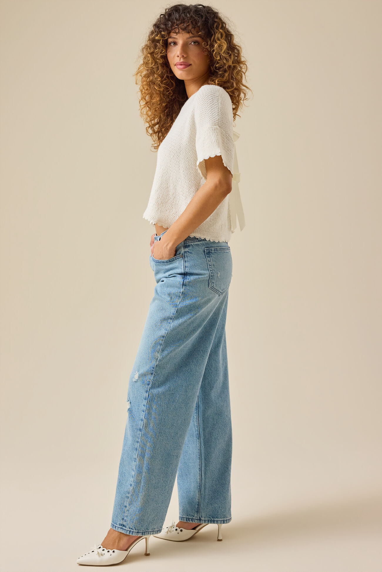 Millie Bow Back Sweater